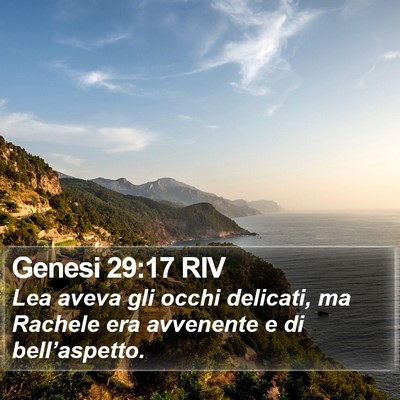 Genesi 29:17 RIV Bible Verse Image