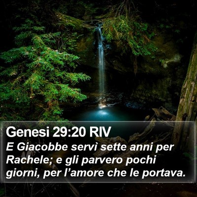 Genesi 29:20 RIV Bible Verse Image