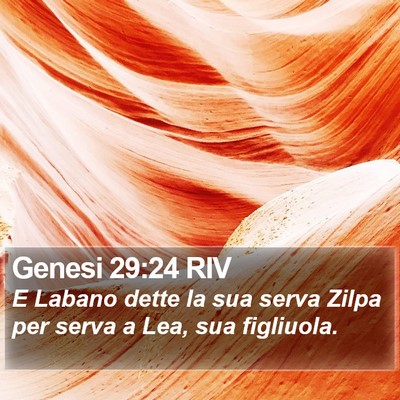 Genesi 29:24 RIV Bible Verse Image