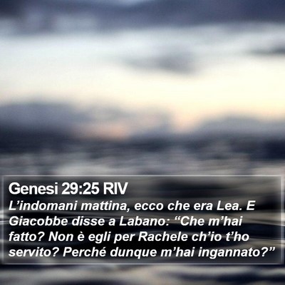 Genesi 29:25 RIV Bible Verse Image