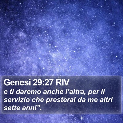 Genesi 29:27 RIV Bible Verse Image