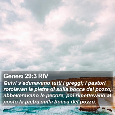 Genesi 29:3 RIV Bible Verse Image