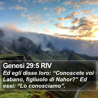 Genesi 29:5 RIV Bible Verse Image