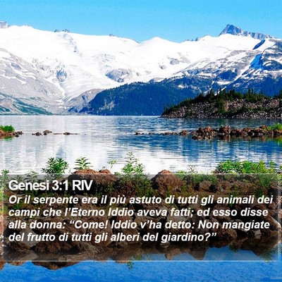 Genesi 3:1 RIV Bible Verse Image