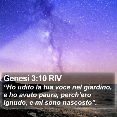 Genesi 3:10 RIV Bible Verse Image