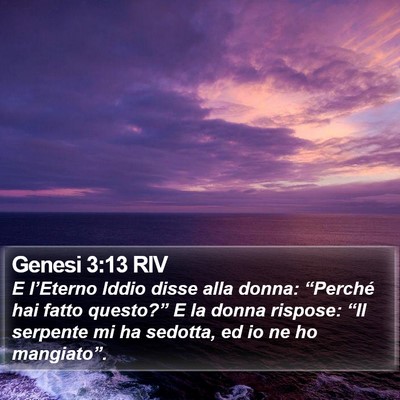Genesi 3:13 RIV Bible Verse Image
