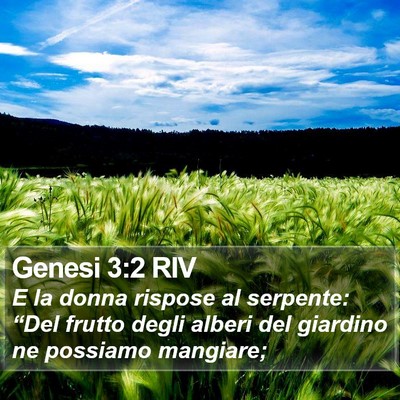 Genesi 3:2 RIV Bible Verse Image