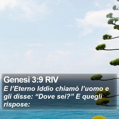 Genesi 3:9 RIV Bible Verse Image