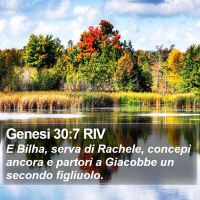 Genesi 30:7 RIV Bible Verse Image