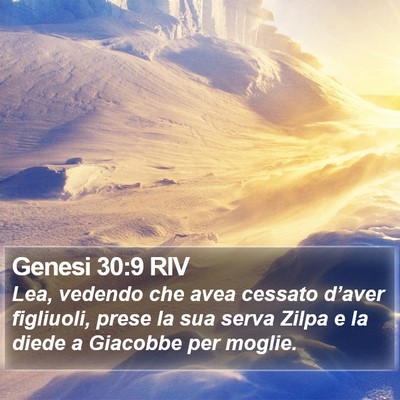 Genesi 30:9 RIV Bible Verse Image