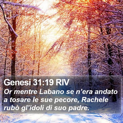 Genesi 31:19 RIV Bible Verse Image