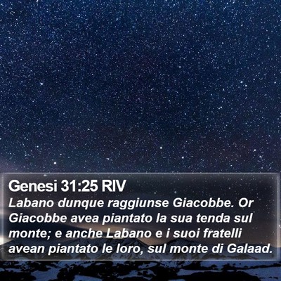 Genesi 31:25 RIV Bible Verse Image