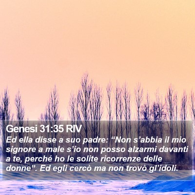 Genesi 31:35 RIV Bible Verse Image