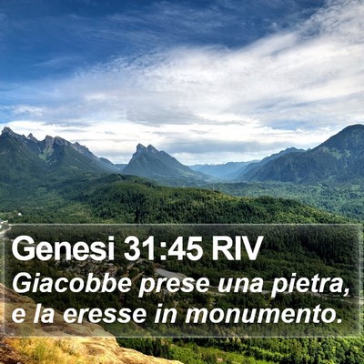 Genesi 31:45 RIV Bible Verse Image
