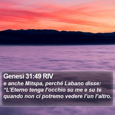 Genesi 31:49 RIV Bible Verse Image