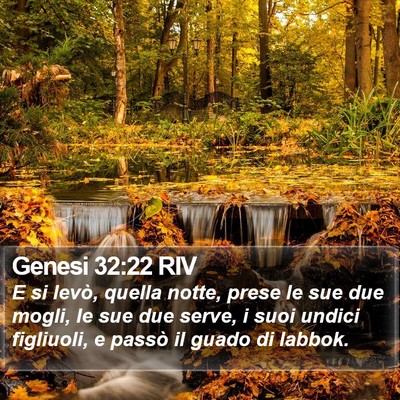 Genesi 32:22 RIV Bible Verse Image