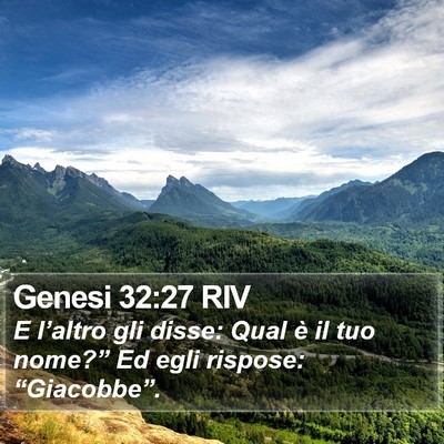 Genesi 32:27 RIV Bible Verse Image