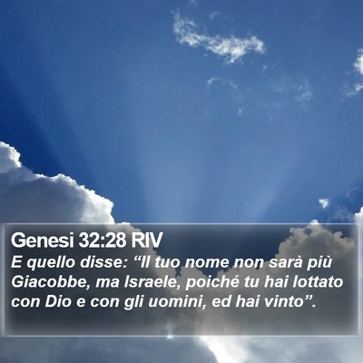 Genesi 32:28 RIV Bible Verse Image