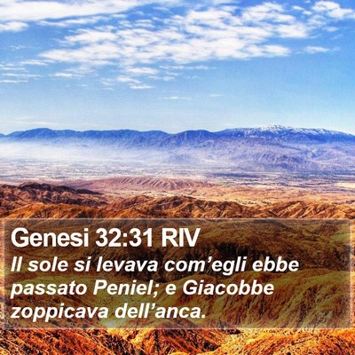 Genesi 32:31 RIV Bible Verse Image