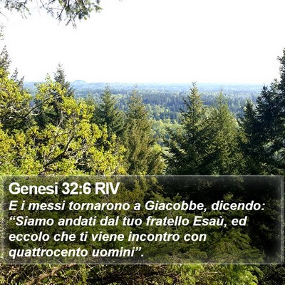 Genesi 32:6 RIV Bible Verse Image