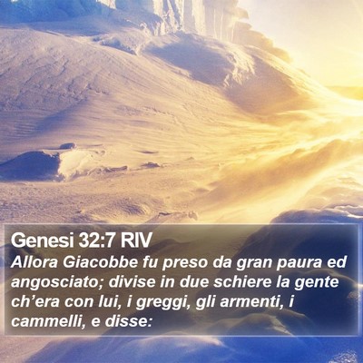 Genesi 32:7 RIV Bible Verse Image
