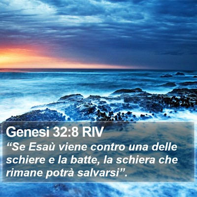 Genesi 32:8 RIV Bible Verse Image