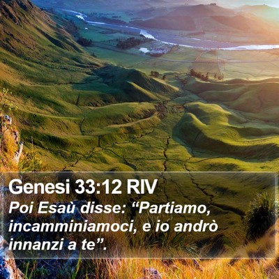 Genesi 33:12 RIV Bible Verse Image
