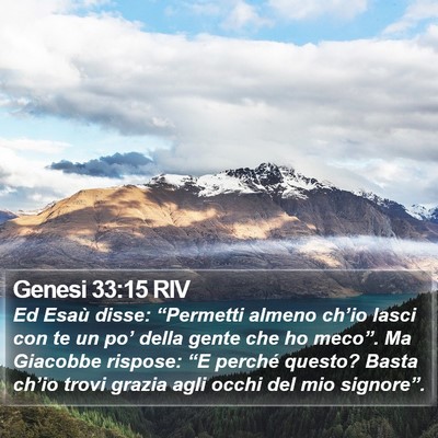 Genesi 33:15 RIV Bible Verse Image