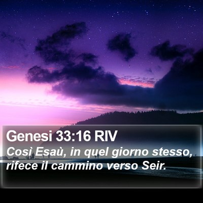 Genesi 33:16 RIV Bible Verse Image