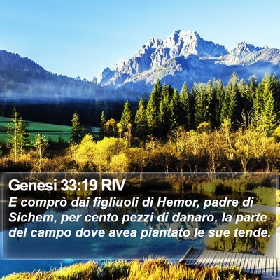 Genesi 33:19 RIV Bible Verse Image
