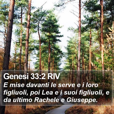 Genesi 33:2 RIV Bible Verse Image
