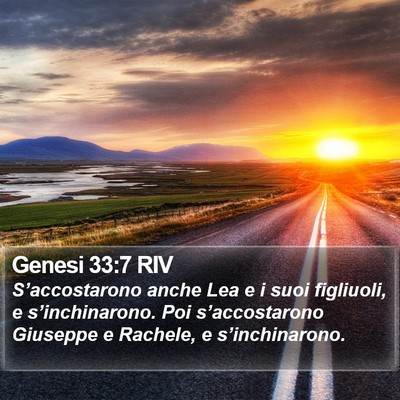 Genesi 33:7 RIV Bible Verse Image