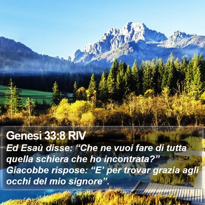 Genesi 33:8 RIV Bible Verse Image