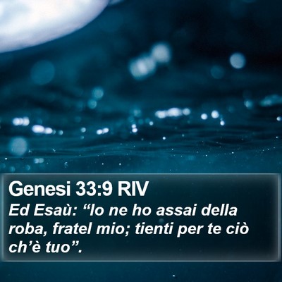 Genesi 33:9 RIV Bible Verse Image