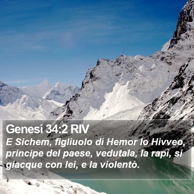 Genesi 34:2 RIV Bible Verse Image