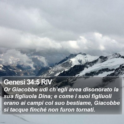 Genesi 34:5 RIV Bible Verse Image