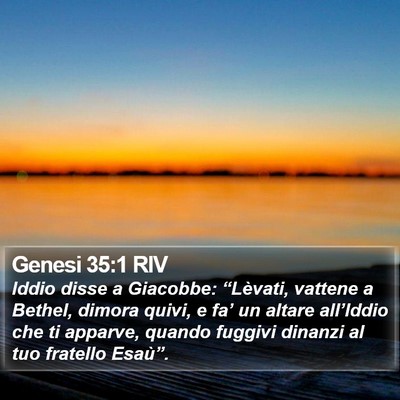 Genesi 35:1 RIV Bible Verse Image