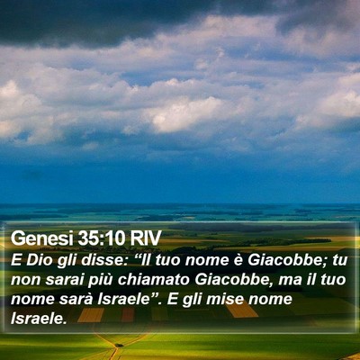 Genesi 35:10 RIV Bible Verse Image