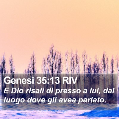 Genesi 35:13 RIV Bible Verse Image
