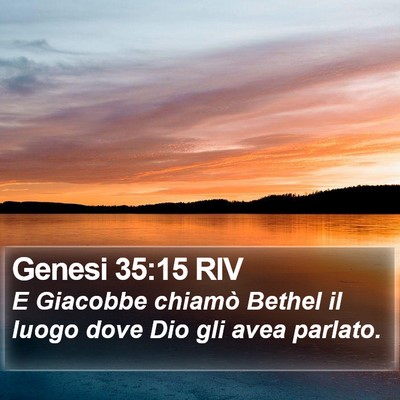 Genesi 35:15 RIV Bible Verse Image