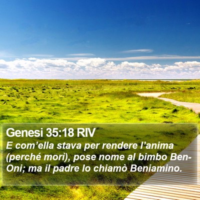 Genesi 35:18 RIV Bible Verse Image