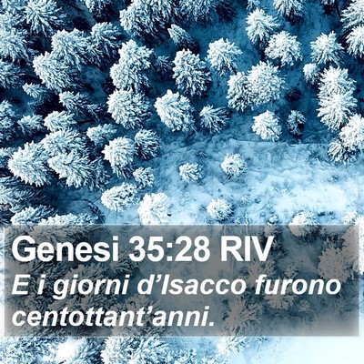 Genesi 35:28 RIV Bible Verse Image