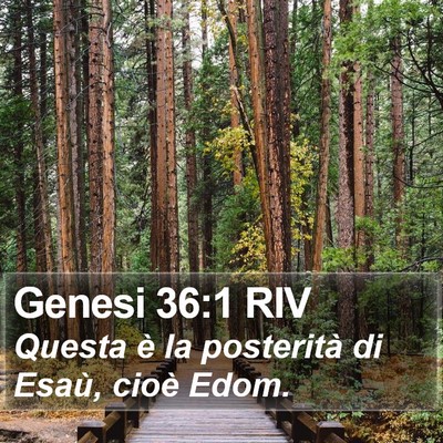 Genesi 36:1 RIV Bible Verse Image