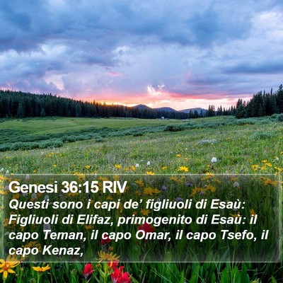 Genesi 36:15 RIV Bible Verse Image