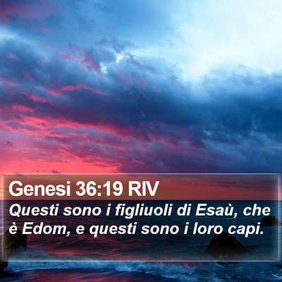 Genesi 36:19 RIV Bible Verse Image