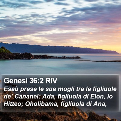 Genesi 36:2 RIV Bible Verse Image