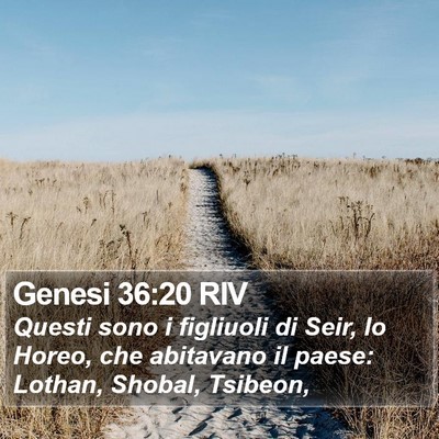 Genesi 36:20 RIV Bible Verse Image