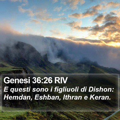 Genesi 36:26 RIV Bible Verse Image