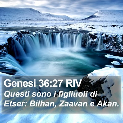 Genesi 36:27 RIV Bible Verse Image