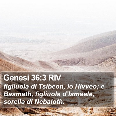 Genesi 36:3 RIV Bible Verse Image